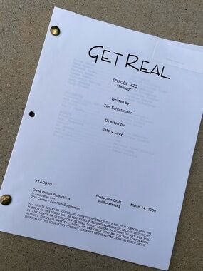 Get Real 90s TV Series Anne Hathaway Jesse Eisenberg Production Used Script 20